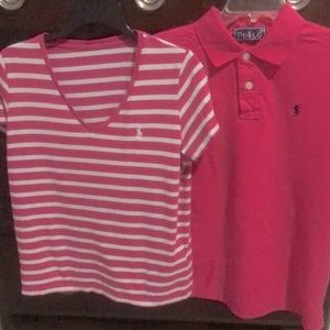 Two women’s Ralph Lauren casual sleeve in medium